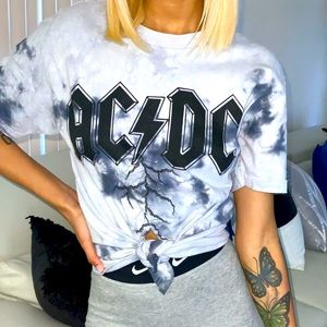 AC⚡️DC Tie dye graphic shirt